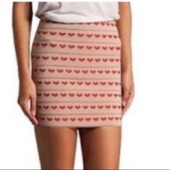 ❤️PLEASURE Doing Business 9-BAND SKIRT WITH HEARTS - Picture 1 of 6